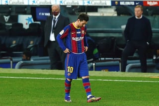 Tras decir antes de la temporada que quería dejar el Barcelona, Messi no ha tenido una buena campaña con los blaugranas. (EFE)