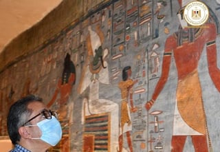 Las autoridades egipcias reabrieron este sábado la tumba del faraón Ramses I, emplazada en el turístico Valle de los Reyes, tras haberse completado sus trabajos de restauración.  (TWITTER)  