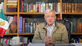 El presidente Andres Manuel López Obrador informó este sábado a través de un vídeo conferencia, que el  próximo 5 de enero llegarán a México 50 mil dosis de la vacuna contra COVID-19, se contará con un millón 400 mil vacunas en el país. (ESPECIAL) 
