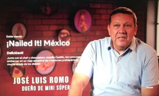 El lagunero José Luis Romo salió victorioso en competencia de la serie repostera de Netflix, ¡Nailed it! México que conduce Omar Chaparro.  (ESPECIAL)  