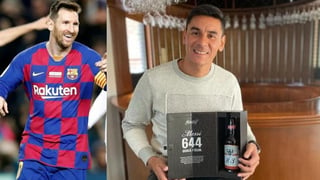 Lionel Messi y la marca de cervezas Budweiser realizaron una campaña para enviarles a los porteros una botella edición especial con el número de cada gol que significó para el argentino con el Barcelona. (ESPECIAL)