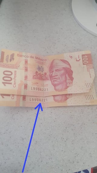 Circulan billetes de cien pesos falsos en diferentes establecimientos.
