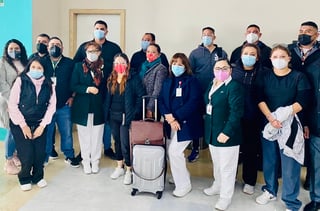 Enfermeros laguneros del Instituto Mexicano del Seguro Social se suman a la lucha contra el COVID-19 en la CDMX.