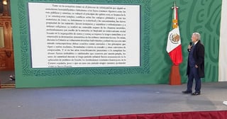 López Obrador leyó, durante su conferencia matutina, la carta que envió en el año 2019 al rey de España en la que le solicita ofrecer disculpas a México por la conquista. (ESPECIAL)