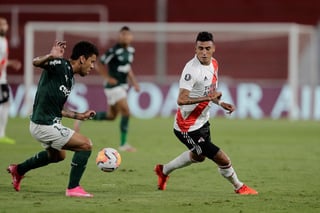 Palmeiras buscará su pase a la final de la Libertadores hoy, cuando reciba a River Plate, equipo al que venció 3-0 en el partido de ida. (EFE)