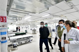 Autoridades de los tres niveles inauguran la Unidad Médica Temporal en la ciudad de Saltillo