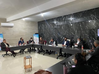 El Consejo Lagunero de la Iniciativa Privada sostuvo una reunión con el secretario del Ayuntamiento, Sergio Lara Galván. (EL SIGLO DE TORREÓN)