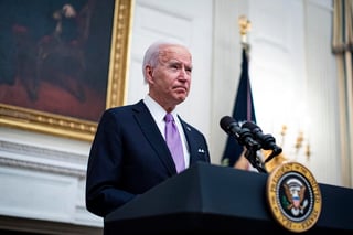 El presidente de EUA, Joe Biden, propuso a Rusia extender durante cinco años el último tratado de desarme vigente entre ambas potencias nucleares, el Nuevo Start, que expira el próximo 5 de febrero, informó este jueves la portavoz de prensa de la Casa Blanca, Jen Psaki. (AGENCIAS / EFE)
