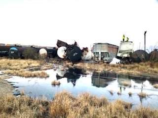 Un accidente ferroviario se registró en Ciudad Frontera.