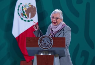 En conferencia de prensa en Palacio Nacional, Sánchez Cordero refirió que hay un diálogo 'para ver los requisitos para poder volar a los Estados Unidos'.
(EFE)