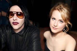 A través de Instagram, la actriz Evan Rachel Wood, aseguró que ha sufrido de abuso por parte de Manson (ESPECIAL)  
