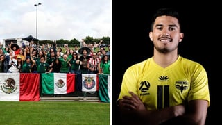 El futbolista mexicano, Ulises Dávila quien es una de las figuras más sobresalientes del Wellington Phoenix, recibió el apoyo de la comunidad mexicana que vive en Sidney, Australia. (ESPECIAL/ TWITTER)
