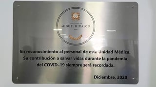 El Hospital General de Torreón recibió la condecoración Miguel Hidalgo otorgada por el Gobierno federal y el Poder Legislativo. (EL SIGLO DE TORREÓN)