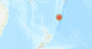 El movimiento se registró a las 17:41 GMT de este jueves en las islas Kermadec, según datos del Servicio Geológico de EUA. (ESPECIAL)
