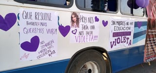 Una caravana de al menos 40 vehículos exigió ayer justicia para la joven Violeta Hernández, localizada sin vida el 2 de marzo.