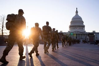 El Pentágono se apresta a aprobar una extensión del despliegue de la Guardia Nacional en el Capitolio en Washington por dos meses adicionales, dijeron el martes funcionarios de defensa. (ARCHIVO) 
