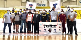 Nacieron los Toros de Torreón, equipo que representará a esta ciudad en la temporada del competitivo circuito de baloncesto que comenzará su temporada este viernes 12 de marzo. (ESPECIAL)