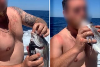 Decenas de usuarios criticaron al pescador por sus acciones (CAPTURA)