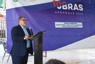 El alcalde interino Sergio Lara elogió el trabajo del alcalde con licencia, Jorge Zermeño Infante. (JESÚS GALINDO)