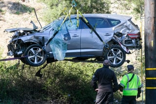 En febrero pasado, el destacado golfista tuvo un accidente en California, donde resultó muy lesionado. (AP)