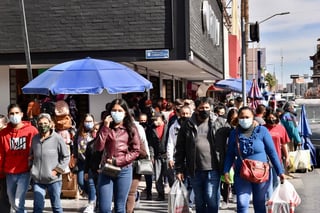 Coahuila y Durango reportan valores considerablemente por encima del promedio nacional en tiendas y lugares de ocio, consecuencia de la relajación de las medidas para la prevención del COVID-19 por parte de la ciudadanía. (ARCHIVO)