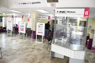 El distrito 5 del INE en Torreón entregó 37 mil 184 credenciales al 10 de abril de este año. (FERNANDO COMPEÁN)