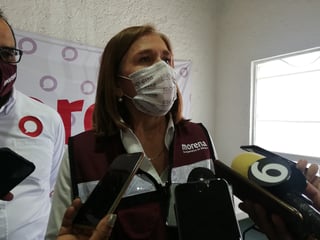 La diputada federal por Morena, María del Carmen Almeida, estuvo ayer en Gómez Palacio.
