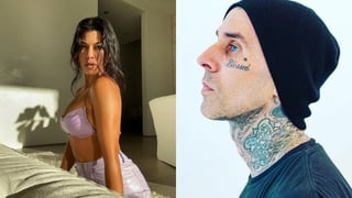 Con motivo del cumpleaños de Kourtney Kardashian, su pareja, el baterista Travis Barker, compartió una serie de fotografías que han causado revuelo en redes sociales. (ESPECIAL)
