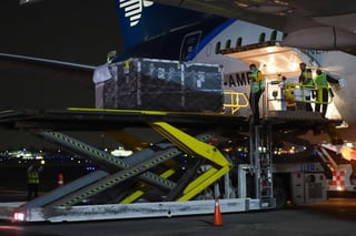El envío se hizo en un vuelo procedente de Ámsterdam, Holanda, que llegó a la terminal 1 del Aeropuerto Internacional de la Ciudad de México. (TWITTER)