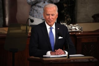 El presidente de Estados Unidos, Joe Biden, afirmó este miércoles que su país crecerá este año al mayor ritmo en cerca de cuatro décadas. (EFE)
