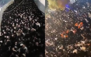 La tragedia se presentó durante la noche del jueves y madrugada del viernes, cuando miles de judíos ultraotrodoxos celebraban la festividad de Lag Baomer (ESPECIAL) 
