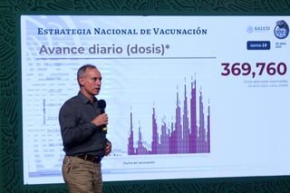 El subsecretario de Prevención y Promoción de la Salud, Hugo López-Gatell, aseguró que no existe evidencia en el mundo en la que se compruebe que una variante del virus SARS-CoV-2 es más agresiva o transmisible. (EL UNIVERSAL)