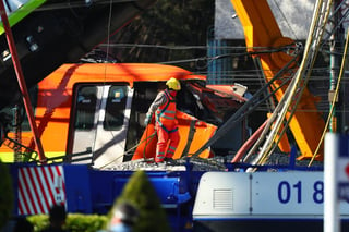 La tragedia se registró alrededor de las 22:00 horas de ayer lunes entre las estaciones Olivos y Tezonoco de la Línea 12 del Metro. (EFE)