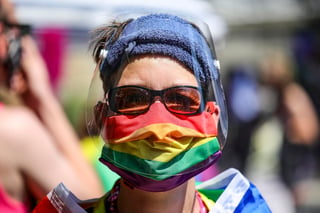 El desfile del Orgullo de Los Ángeles, una de las celebraciones de la comunidad LGTBQ más grandes de Estados Unidos, fue cancelado por segundo año consecutivo a causa de la pandemia de coronavirus, anunció este jueves la organización. (ARCHIVO) 
