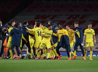 El Villarreal empató 0-0 ante el Arsenal en el partido de vuelta de las semifinales de la Liga Europa y se clasificó para la primera final continental de su historia. (EFE)
