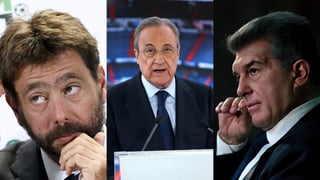 La UEFA confirmó el miércoles que se ha abierto un expediente disciplinario contra Real Madrid, Juventus y Barcelona, los tres clubes que persisten en el proyecto de la Superliga. (ARCHIVO)