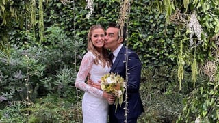 Boda. Adrián Uribe se casó con Thuany Martins.