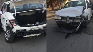 Una mujer resultó lesionada luego de protagonizar un accidente vial en la colonia Valle Dorado de la ciudad de Torreón. (EL SIGLO DE TORREÓN)
