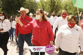  El dirigente nacional del PRI, Alejandro Moreno, informó que su candidata en las elecciones de este año por el gobierno de Chihuahua, Graciela Ortiz, declinó en favor de su homóloga de la coalición PAN-PRD, Maru Campos. (TWITTER)