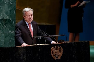 El secretario general de la ONU, Antonio Guterres, reclamó hoy una respuesta 'solidaria' del G20, desprovista de intereses 'nacionalistas o egoístas' para combatir lo que denuncia como distribución 'inaceptablemente injusta' de la vacuna contra la COVID-19 a los países pobres. (ARCHIVO) 
