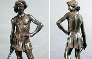 El bronce de la estatua de El David de Verrocchio, que se ubicaba en una de las fuentes que están en la avenida Álvaro Obregón casi esquina con Insurgentes, en la colonia Roma Norte, fue robado y sólo dejaron sus pies y la cabeza de Goliat.