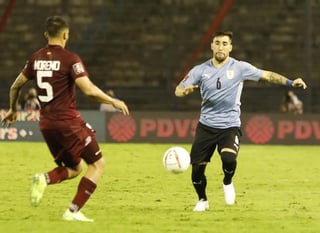 Fernando Gorriarán hizo su debut oficial con la Selección de Uruguay la noche de este martes en la octava jornada de eliminatorias sudamericanas rumbo al Mundial de Qatar 2022. (ESPECIAL)