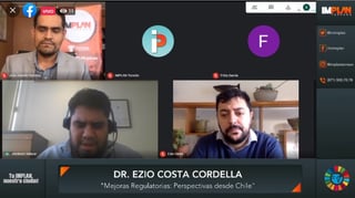 Ezio Costa, investigador, dictó una conferencia virtual.