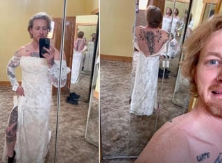 Al final no quedó claro si vendió el vestido o no, pero trajo con su idea muchas risas. (INTERNET)