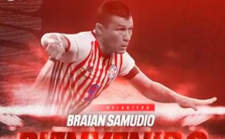 El extremo Braian Samudio, quien participa con la selección de Paraguay en la Copa América, fue anunciado este martes como nuevo jugador del Toluca para el torneo Apertura mexicano que comienza el 22 de julio. (ESPECIAL) 
