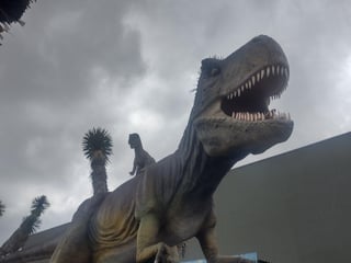 Los dinosaurios llegarán a Parque Centro, ya que a más tardar en septiembre el Museo del Desierto (MUDE) abrirá sus puertas un tienda la cual además de contar con souvenirs y venta de boletos, podrán disfrutar del mini museo que tendrá. (ISABEL AMPUDIA)