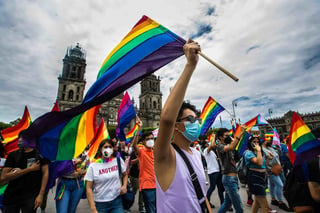 La expresión por la diversidad sexual también se vivió en el
Estado de México.(AGENCIAS)