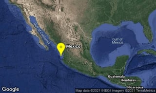 El Servicio Sismológico Nacional (SSN) registró un sismo de 5.3 grados en Villa Hidalgo, Nayarit. (TWITTER)