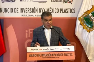 El anuncio de la inversión se dio esta mañana en Palacio de Gobierno, en donde el gobernador de Coahuila, Miguel Ángel Riquelme, indicó que esta inversión generará mil empleos.
