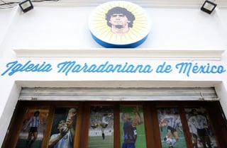 Este fin de semana a través de El Universal, se dio a conocer que en Cholula, Puebla se abrieron las puertas a la primera iglesia mexicana dedicada al 'eterno diez', Diego Armando Maradona. (ESPECIAL) 